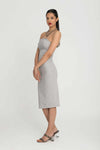 Straplez Model Diz Altı Kalem Elbise Stylo01