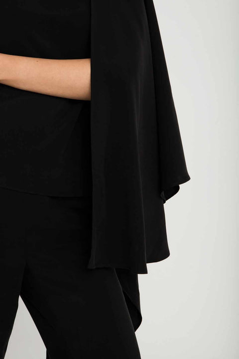 Özel Tasarım Şal Omuzlu Özel Kumaşlı Kısa Kol Kadın Bluz Royal01